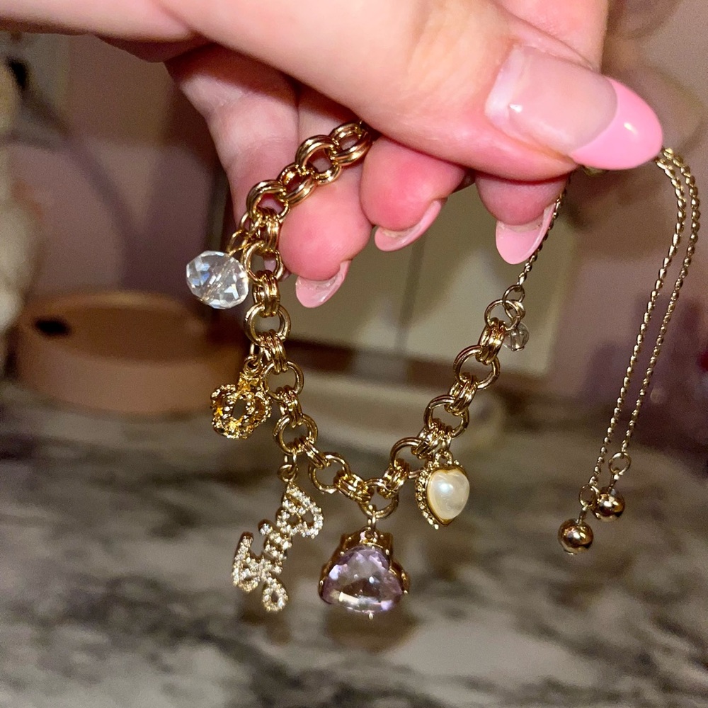 Gold Juicy Couture Charm Bracelet